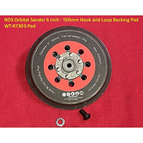 NDS Orbital Sander 6 Inch - 150mm Hook and Loop Backing Pad  WT-R7303-Pad