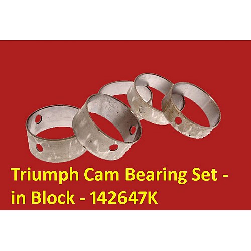 Camshaft Bearing Set - in Block -  Triumph Herald - TR6 Engines    142647K