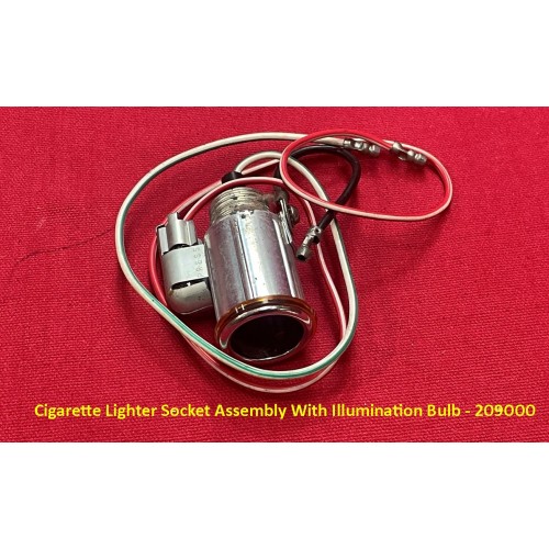 Cigarette Lighter Socket Assembly With Illumination Bulb - 209000