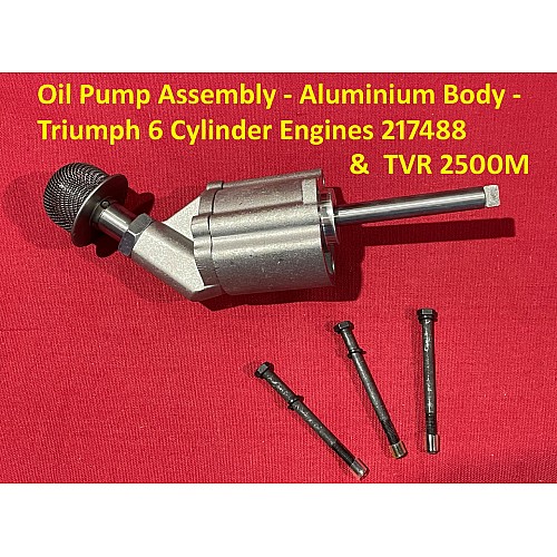 Oil Pump Assembly - Aluminium Body -  Triumph 6 Cylinder Engines & TVR 2500M 217488