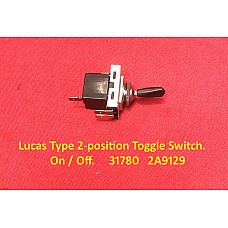 Lucas Type 2-position Toggle Switch.    On / Off.     31780   2A9129