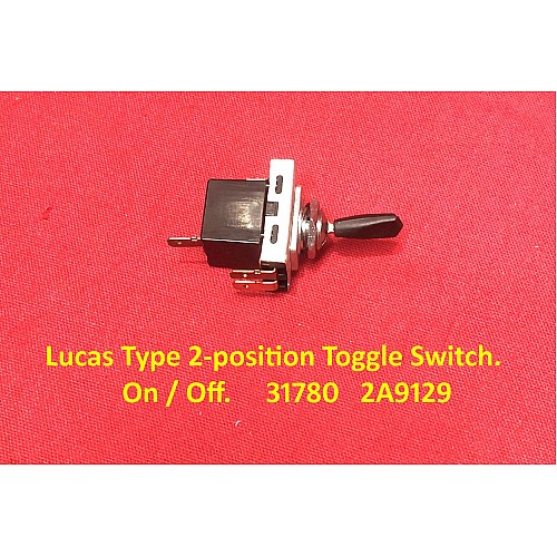 Lucas Type 2-position Toggle Switch.    On / Off.     31780   2A9129