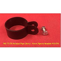 MG TD-TF Exhaust Pipe Clamp - Front Pipe to Bracket 412-070