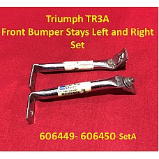 Triumph TR3A Front Bumper Stays Left and Right - Set   606449-450-SetA
