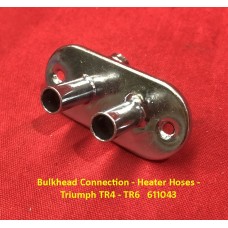 Bulkhead Connection - Heater Hoses - Triumph TR4 - TR6   611043