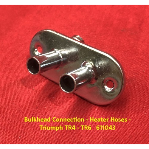 Bulkhead Connection - Heater Hoses - Triumph TR4 - TR6 611043 Bulkhead Connection - Heater Hoses - Triumph TR4 - TR6 611043