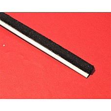 Door Drop-Glass Inner Waist Seal Strip - Per 1m section   (The furry inner seal)  9-16 D-S DEEP