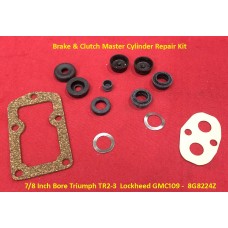 Brake & Clutch Master Cylinder Repair Kit 7/8 Inch Bore Triumph TR2-3  Lockheed GMC109 -  8G8224Z