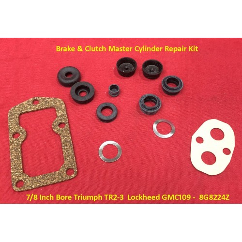 Brake & Clutch Master Cylinder Repair Kit 7/8 Inch Bore Triumph TR2-3  Lockheed GMC109 -  8G8224Z