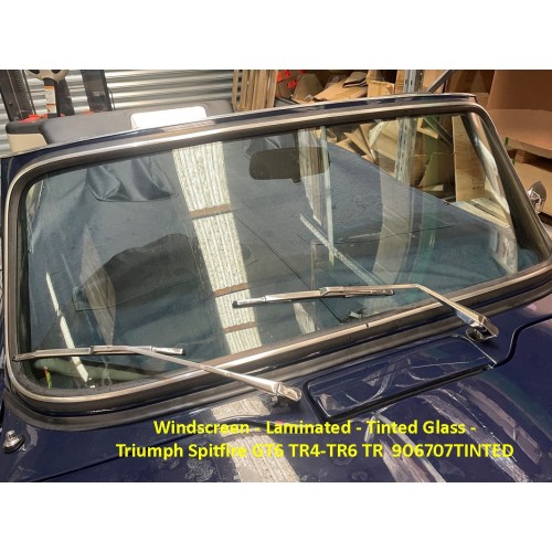 Windscreen - Laminated - Tinted Glass - Triumph Spitfire GT6 TR4-TR6 TR 906707TINTED Windscreen - Laminated - Tinted Glass - Triumph Spitfire GT6 TR4-TR6 TR 906707TINTED
