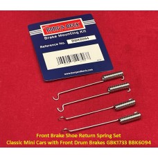Borg & Beck Front Brake Shoe Return Spring Set for Classic Mini Cars with Front Drum Brakes GBK1733 BBK6094