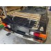 Boot Lid Luggage Rack - Polished Aluminium With Wooden Slats (Includes Fitting Kit) Dimensions 90 x 34 cm. BLF171
