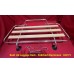 Boot Lid Luggage Rack - Polished Aluminium With Wooden Slats (Includes Fitting Kit) Dimensions 90 x 34 cm. BLF171