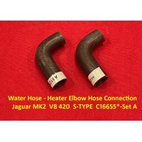 Water Hose - Heater Elbow Hose Connection  Jaguar MK2  V8 420  S-TYPE  C16655*-Set A