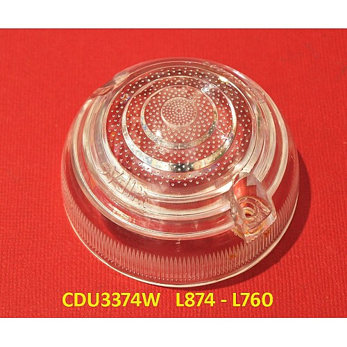 Indicator Lens L874 & L760 Lamps Clear Composite.   Classic Mini  Land Rover  CDU3374W