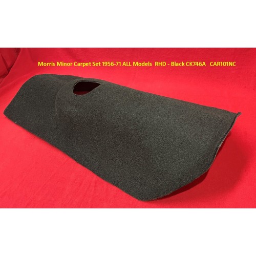Morris Minor Carpet Set 1956 - 1971 ALL Models  RHD - Black CK746A   CAR101NC