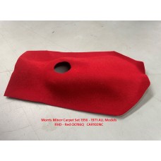 Morris Minor Carpet Set 1956 - 1971 ALL Models  RHD - Red CK746Q   CAR102NC