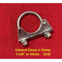 Exhaust Clamp U Clamp  1-5/8 Inch or 42mm EC42