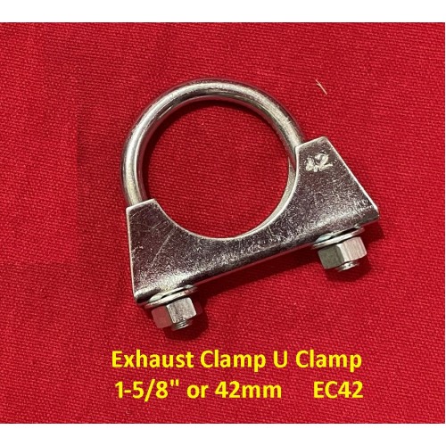 Exhaust Clamp U Clamp  1-5/8" or 42mm EC42