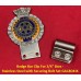 Badge Bar Clip For 3/4" Bars - Stainless Steel with Securing Bolt Set GAC8041X