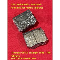 Disc Brake Pads - Standard -  (Suitable for metric calipers)  Ford & Triumph GT6 & Triumph TR3b - TR6   GBP216