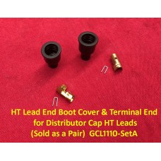 HT Lead End Boot Cover & Terminal End for Distributor Cap. HT Leads (Sold as a Pair)  GCL1110-SetA