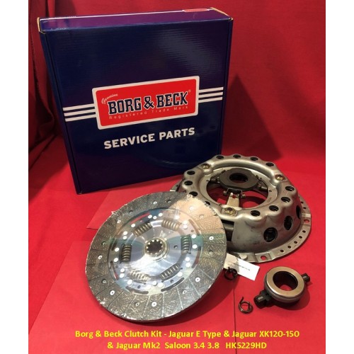 Borg & Beck Clutch Kit - Jaguar E Type & Jaguar XK120-150 & Jaguar Mk2 Saloon 3.4 3.8 HK5229HD Borg & Beck Clutch Kit - Jaguar E Type & Jaguar XK120-150 & Jaguar Mk2 Saloon 3.4 3.8 HK5229HD