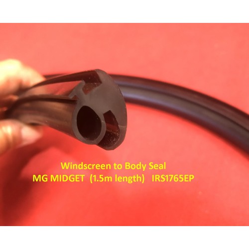 Windscreen to Body Seal  MG MIDGET  (1.5m length)   IRS1765EP