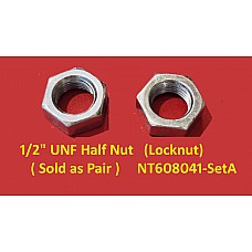 1/2" UNF Half Nut   (Locknut)     ( Sold as Pair )     NT608041-SetA