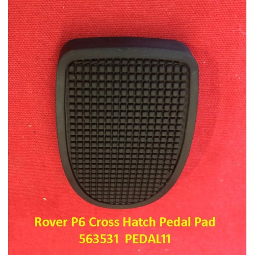 Rover P6 Cross Hatch Pedal Pad   563531  PEDAL11