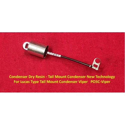 Condenser Dry Resin - Tail Mount New Technology For Lucas Type Condenser PO3C-Viper Condenser Dry Resin - Tail Mount New Technology For Lucas Type Condenser PO3C-Viper