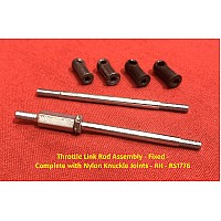 Throttle Link Rod Assembly - Fixed - Complete with Nylon Knuckle Joints - RH - RS1776