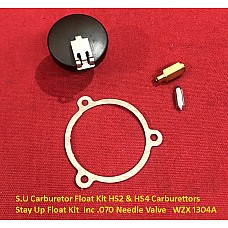 S.U Carburetor Float Kit HS2 & HS4 Carburettors   Stay Up Float Kit  Inc .070 Needle Valve   WZX 1304A