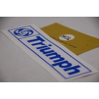 Vinyl "Leyland Triumph" car sticker. 150mm long.