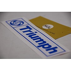 Vinyl "Leyland Triumph" car sticker. 150mm long.