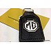 MG Stitched Leather KEY FOB. ( Black & White)   GAC4037BW.