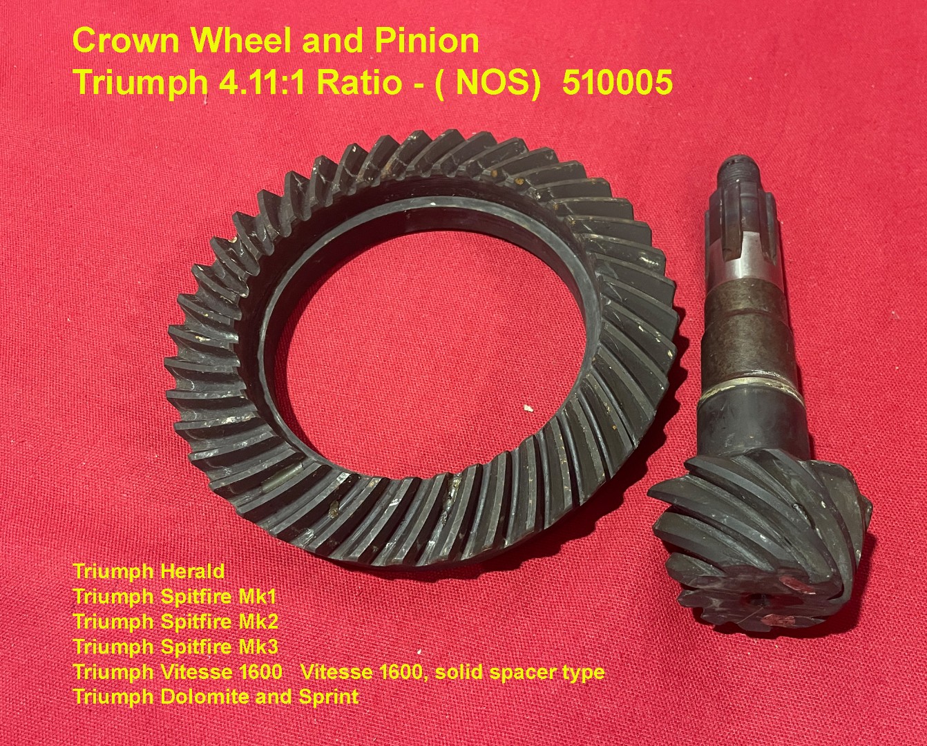 Triumph Spitfire 1500 MkIV Differential Pinion Oil Seal & Gasket Set - Aftermarket